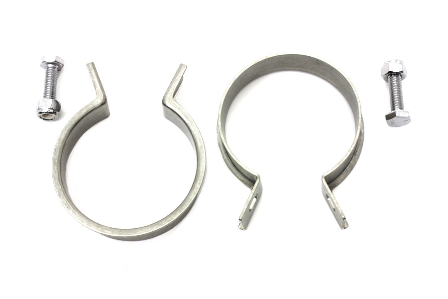 HARLEY Edelstahlauspuffschellen-Set Passend für 1948-1952 FL, 1948-1952 EL,