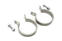 HARLEY Edelstahlauspuffschellen-Set Passend für 1948-1952 FL, 1948-1952 EL,
