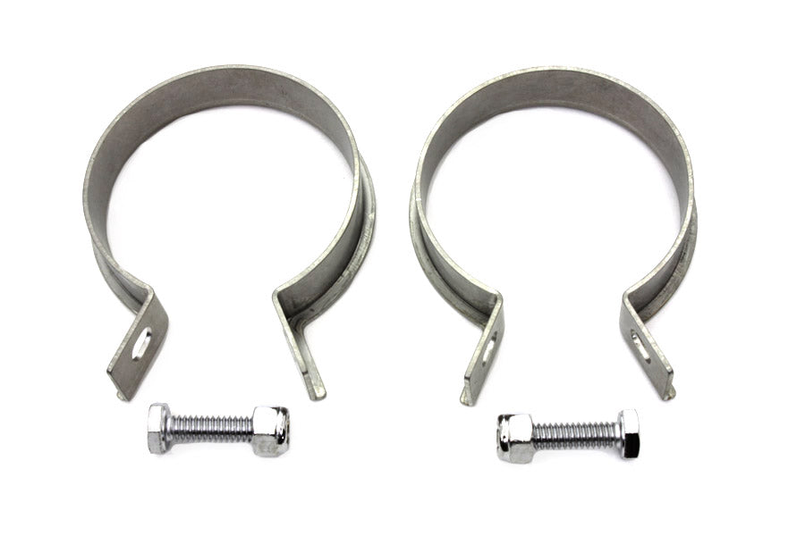 HARLEY Edelstahlauspuffschellen-Set Passend für 1948-1952 FL, 1948-1952 EL,
