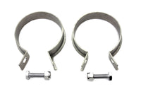 HARLEY Edelstahlauspuffschellen-Set Passend für 1948-1952 FL, 1948-1952 EL,