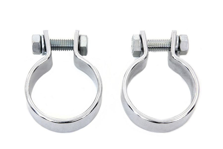HARLEY Chrom 1-5/8 Zoll Schalldämpferkörper und Endklemmen-Set passend für 0- Custom, Anwendung