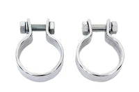 HARLEY Chrom 1-5/8 Zoll Schalldämpferkörper und Endklemmen-Set passend für 0- Custom, Anwendung