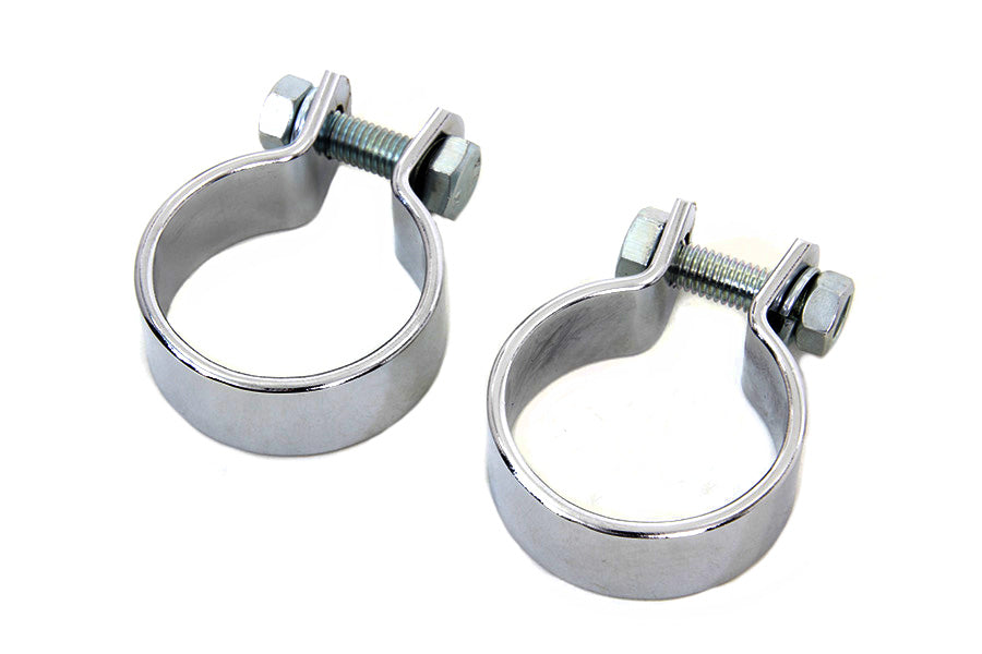 HARLEY Chrom 1-5/8 Zoll Schalldämpferkörper und Endklemmen-Set passend für 0- Custom, Anwendung
