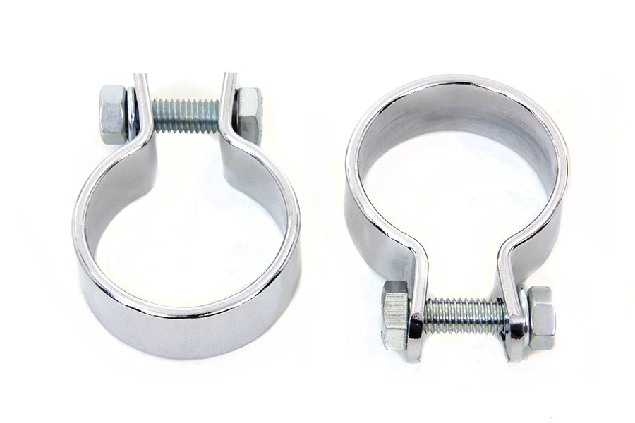 HARLEY Chrom 1-5/8 Zoll Schalldämpferkörper und Endklemmen-Set passend für 0- Custom, Anwendung