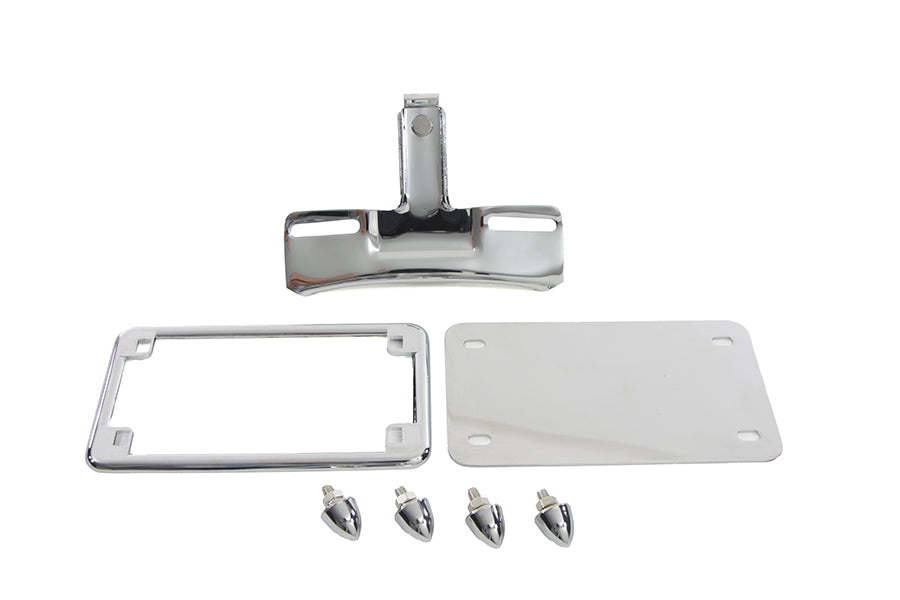 HARLEY Kennzeichenrahmen Halterungskit Chrom Passend für 1973-1984 FX, 1982-1994 FXR, 1982-1994 FXR,