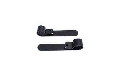 HARLEY Schwarz 1 Zoll Auspuffschellen-Set "P" passend für 0- Custom, Anwendungen für Auspuffrohre oder