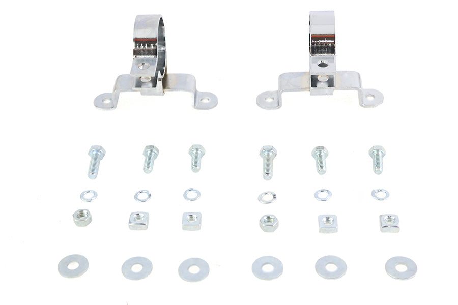 HARLEY 1-7/8 inch Muffler Hanger Clamp Set fits 1995-2016 FLT,