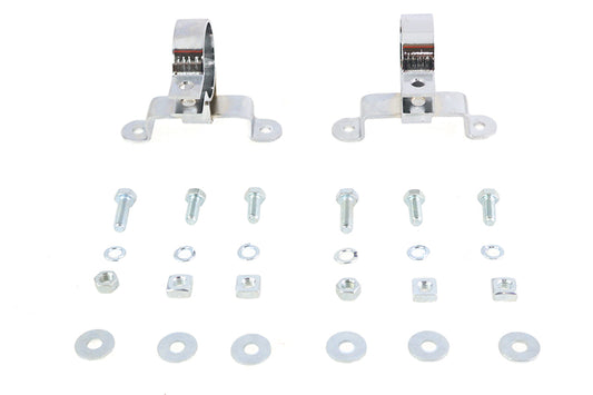 HARLEY 1-7/8 inch Muffler Hanger Clamp Set fits 1995-2016 FLT,