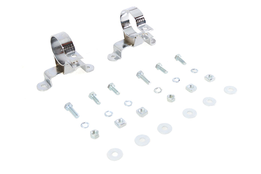 HARLEY 1-7/8 inch Muffler Hanger Clamp Set fits 1995-2016 FLT,