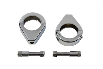 HARLEY Chrome Turn Signal Clamp Kit 39mm Forks Fits 0-  Custom, application 0-  Custom, application