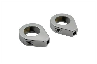 HARLEY Chrom Blinkerhalter-Satz 35 mm Gabeln Passend für 0-  Zoll Custom, Anwendung 0-  Zoll Custom, Anwendung