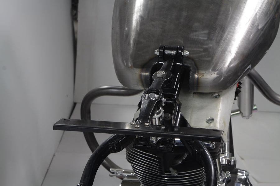 HARLEY Schwarzer Sitz T und Chrom-Kolben-Kit passend für 2000-2017 FXST, 2000-2017 FLST,