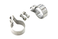 HARLEY 1-7/8 inch Muffler End Clamp Set Stainless Steel fits 0-  Custom, application