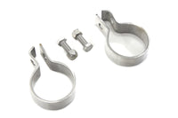 HARLEY 1-7/8 inch Muffler End Clamp Set Stainless Steel fits 0-  Custom, application