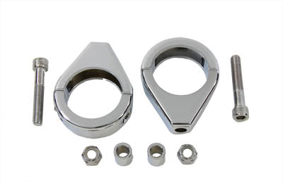 HARLEY Chrom-Blinkerhalter-Kit 41mm Gabeln Passend 0-  Custom, Anwendung 0-  Custom, Anwendung