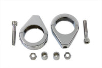 HARLEY Chrom-Blinkerhalter-Kit 41mm Gabeln Passend 0-  Custom, Anwendung 0-  Custom, Anwendung