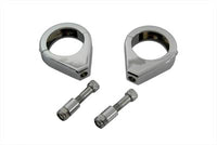HARLEY Chrom-Blinkerhalter-Kit 41mm Gabeln Passend 0-  Custom, Anwendung 0-  Custom, Anwendung