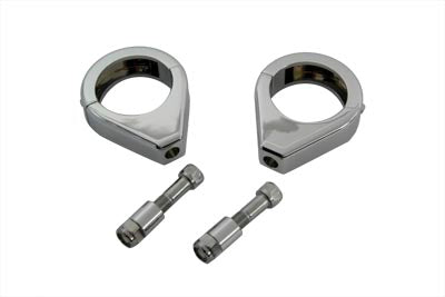 HARLEY Chrome Turn Signal Clamp Kit 41mm Forks Fits 0-  Custom, application 0-  Custom, application