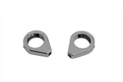 HARLEY Chrome Turn Signal Clamp Kit 39mm Forks Fits 0-  Custom, application 0-  Custom, application