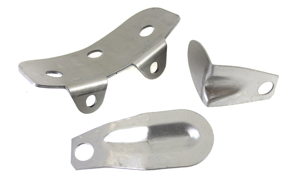 HARLEY Raw Steel Oil Tank Bracket Kit fits 1936-1952 EL,  1941-1964 FL,