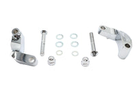 HARLEY Chrom Glatter Spiegelverlegungssatz Passend für 2006-2017 FXD, 2008-UP FXST, 2008-UP FLST,