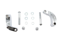 HARLEY Chrom Glatter Spiegelverlegungssatz Passend für 2006-2017 FXD, 2008-UP FXST, 2008-UP FLST,