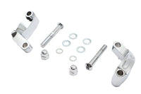HARLEY Chrom Glatter Spiegelverlegungssatz Passend für 2006-2017 FXD, 2008-UP FXST, 2008-UP FLST,