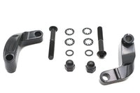 HARLEY Schwarzes glattes Spiegelversetzungs-Kit Passend für 2006-2017 FXD, 2008-UP FXST, 2008-UP FLST,