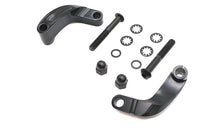 HARLEY Schwarzes glattes Spiegelversetzungs-Kit Passend für 2006-2017 FXD, 2008-UP FXST, 2008-UP FLST,
