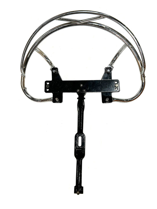 HARLEY Black Seat Handrail Mount Kit fits 0-  Custom, application for police style solo seats