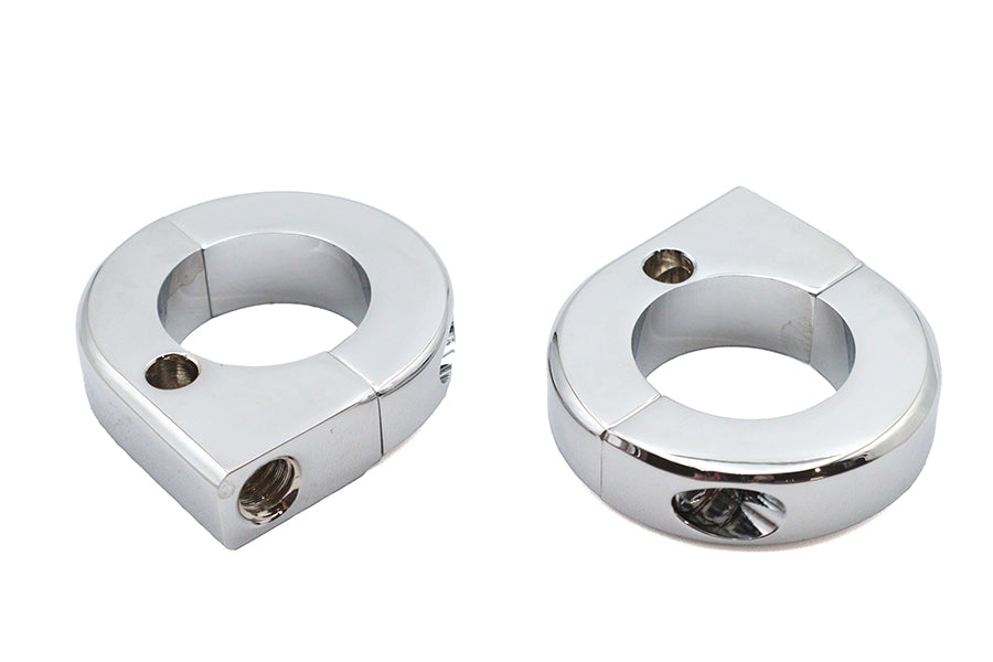 HARLEY Chrom Universal Montageklemmen-Set 1-1/8 Zoll Passend für 0- Kundenspezifisch, Anwendung