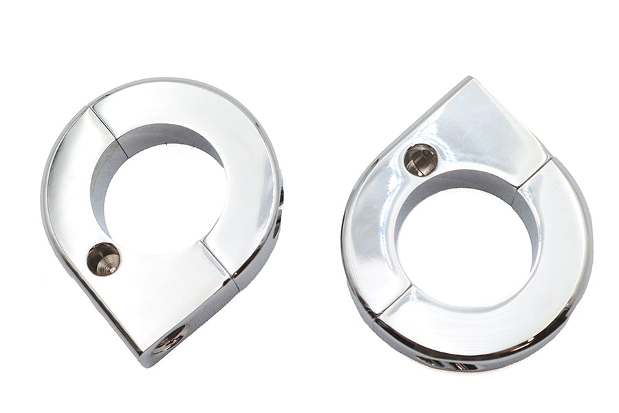 HARLEY Chrom Universal Montageklemmen-Set 1-1/8 Zoll Passend für 0- Kundenspezifisch, Anwendung