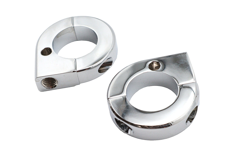 HARLEY Chrom Universal Montageklemmen-Set 1-1/8 Zoll Passend für 0- Kundenspezifisch, Anwendung