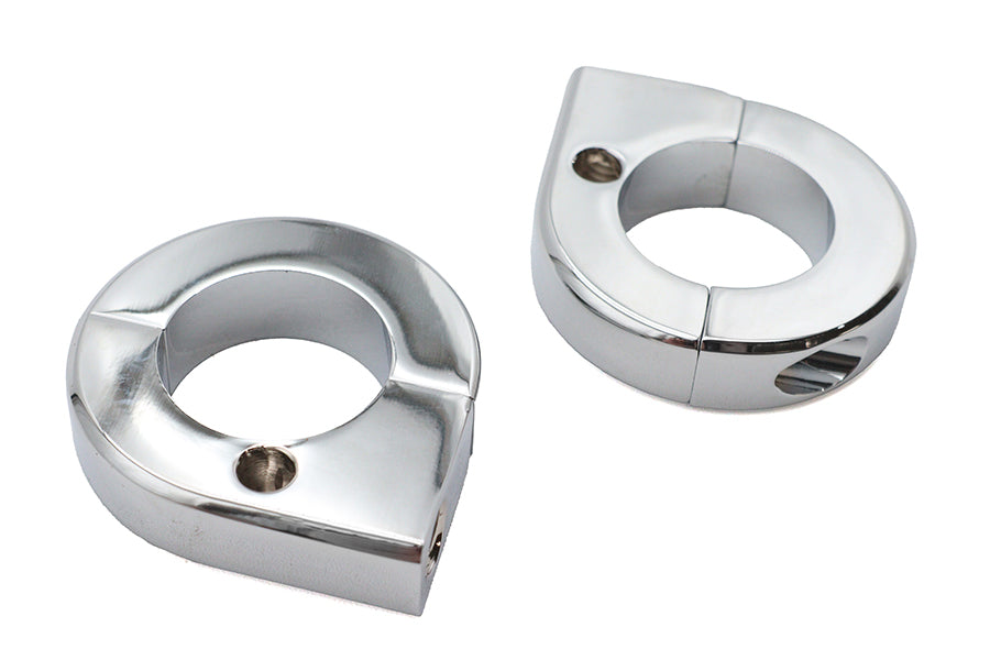 HARLEY Chrom Universal Montageklemmen-Set 1-1/8 Zoll Passend für 0- Kundenspezifisch, Anwendung