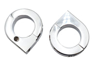 HARLEY Chrom 1-1/4 Zoll Universal-Halterungsklemmen-Set Passt 0-  Custom, Anwendung