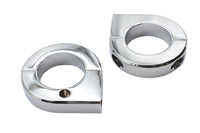 HARLEY Chrom 1-1/4 Zoll Universal-Halterungsklemmen-Set Passt 0-  Custom, Anwendung