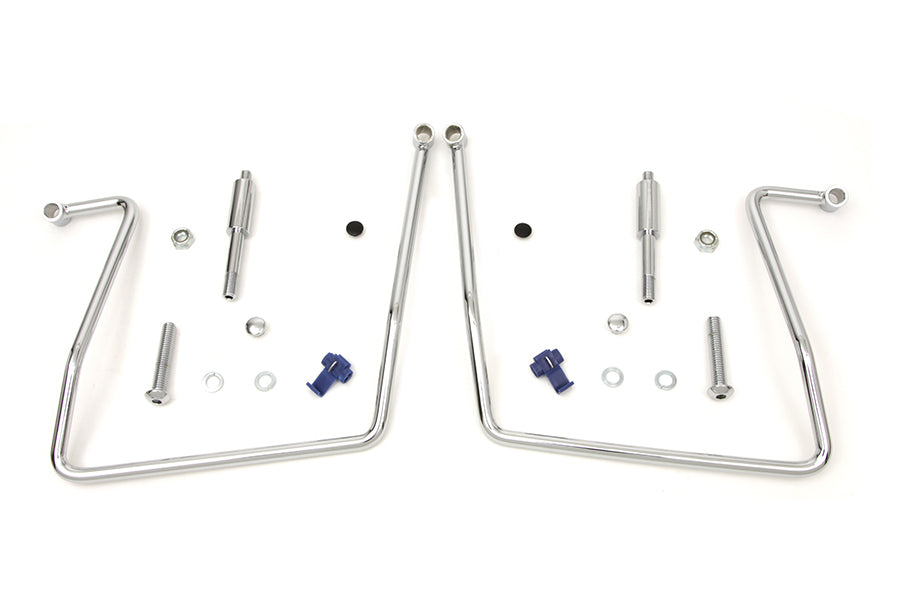 HARLEY Chrome Satteltaschen-Halterungs-Kit Passt für 1991-2007 FXD, 1991-2017 FXDWG, ausgenommen Modell 1993-1995