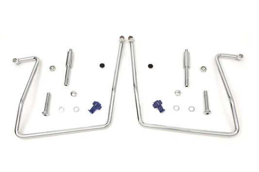 HARLEY Chrome Satteltaschen-Halterungs-Kit Passt für 1991-2007 FXD, 1991-2017 FXDWG, ausgenommen Modell 1993-1995