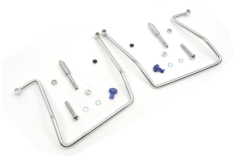 HARLEY Chrome Satteltaschen-Halterungs-Kit Passt für 1991-2007 FXD, 1991-2017 FXDWG, ausgenommen Modell 1993-1995