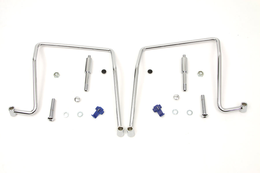 HARLEY Chrome Satteltaschen-Halterungs-Kit Passt für 1991-2007 FXD, 1991-2017 FXDWG, ausgenommen Modell 1993-1995