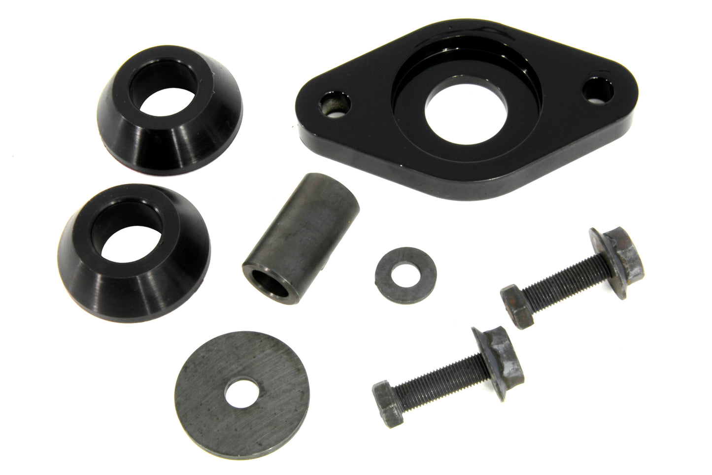 HARLEY ISO Motorhalterung vorne, schwarz, passend für 1979-2008 FLT, 1984-1994 FXR, 1979-2008 FLT, 1984-199