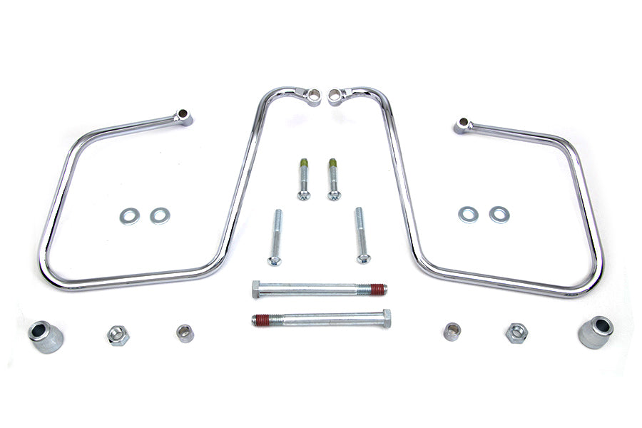 HARLEY Chrom Satteltaschenhalter-Set Passend für 2008-2017 FXD, 2008-2017 FXDWG,