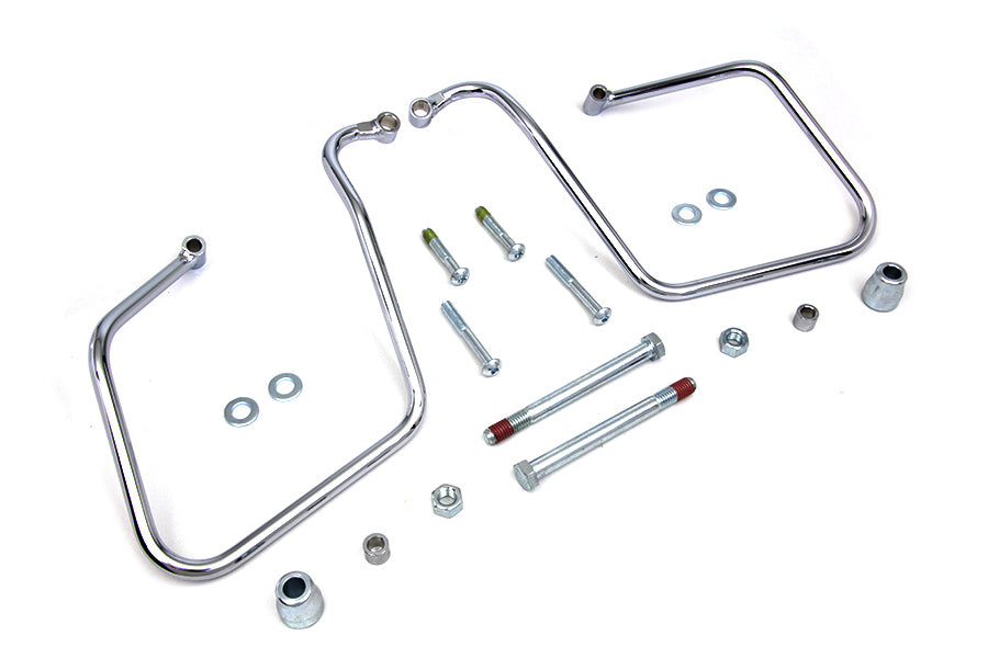 HARLEY Chrom Satteltaschenhalter-Set Passend für 2008-2017 FXD, 2008-2017 FXDWG,