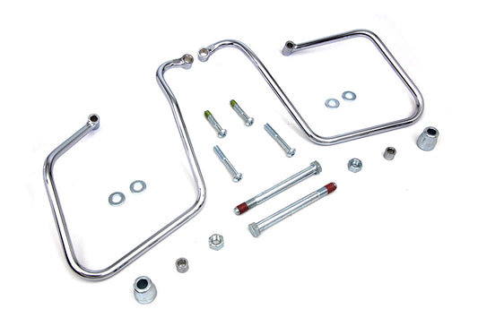 HARLEY Chrom Satteltaschenhalter-Set Passend für 2008-2017 FXD, 2008-2017 FXDWG,