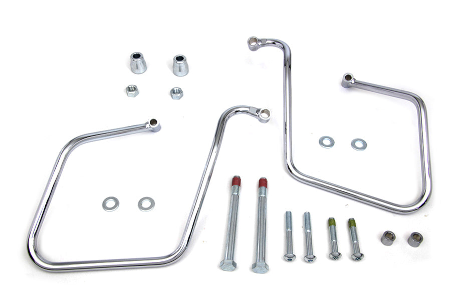 HARLEY Chrom Satteltaschenhalter-Set Passend für 2008-2017 FXD, 2008-2017 FXDWG,