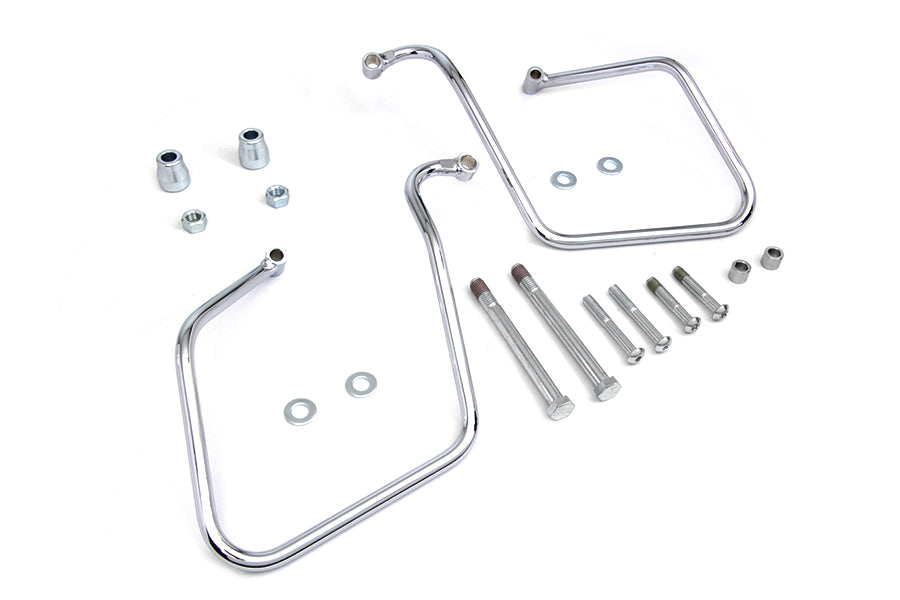 HARLEY Chrom Satteltaschenhalter-Set Passend für 2008-2017 FXD, 2008-2017 FXDWG,