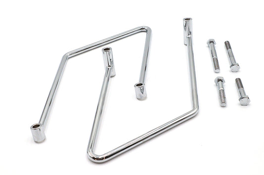 HARLEY Chrom-Satteltaschen-Halterungssatz, passend für 1986–2006 FLST, 1984–2005 FXST,