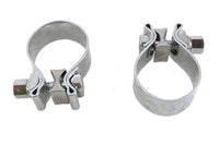 HARLEY Chrom 1-7/8 Zoll Schalldämpfer-Endschellen-Set Passend für 0-  Custom, Anwendung für XL-Modelle