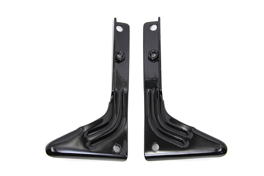 HARLEY Schwarzes Spotlampen-Halterungs-Set passend für 1949-1959 FL,