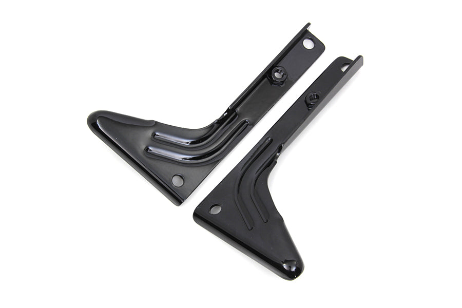 HARLEY Schwarzes Spotlampen-Halterungs-Set passend für 1949-1959 FL,